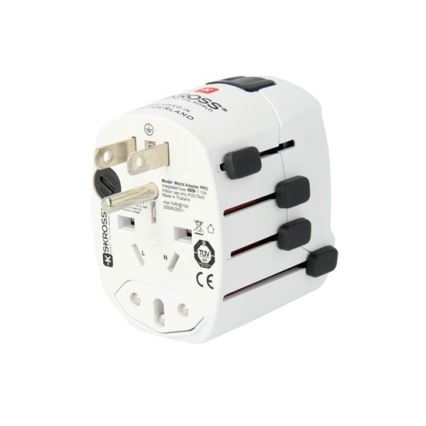 Universāls ceļojuma adapteris visai pasaulei 230V + USB ports