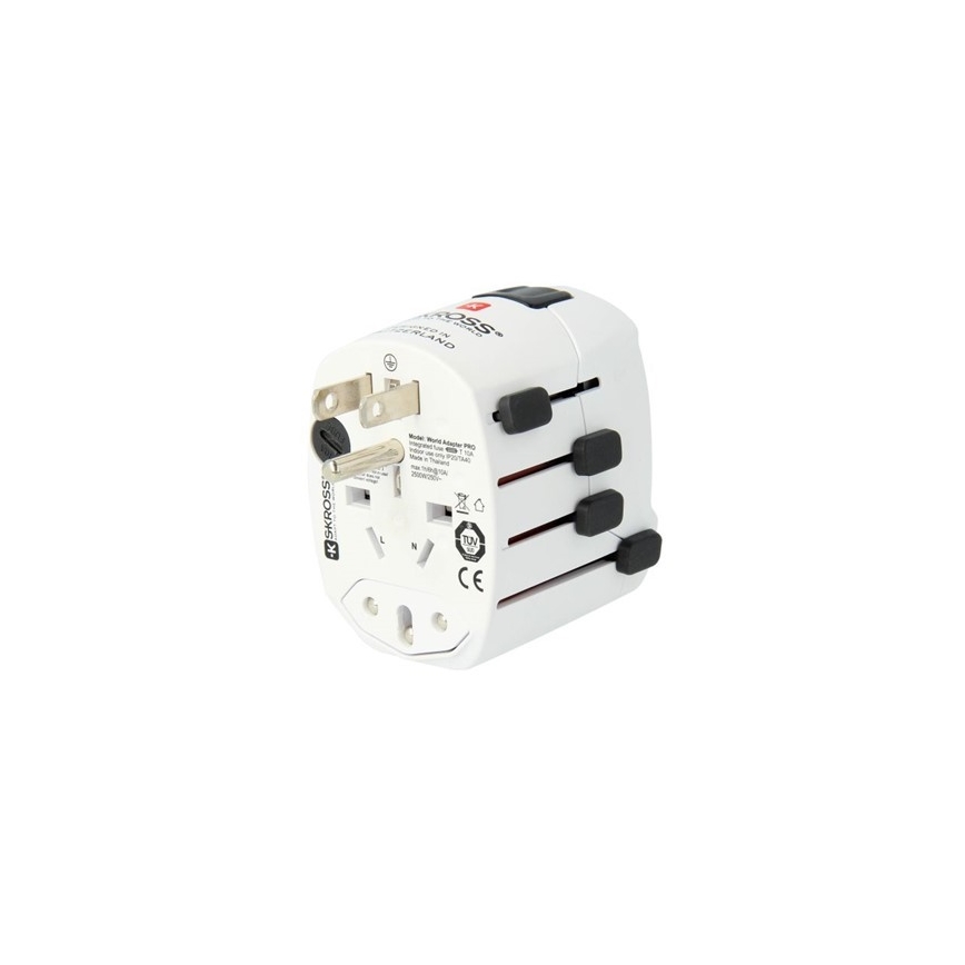 Universāls ceļojuma adapteris visai pasaulei 230V + USB ports