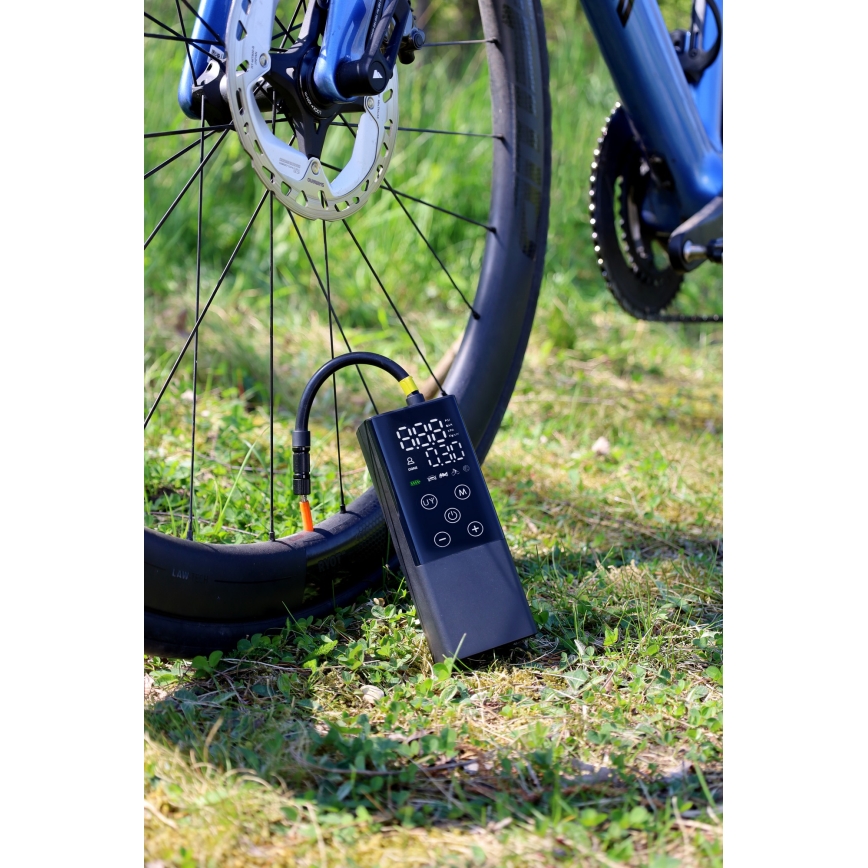 Digitālais kabatas kompresors 2000 mAh 5V melns