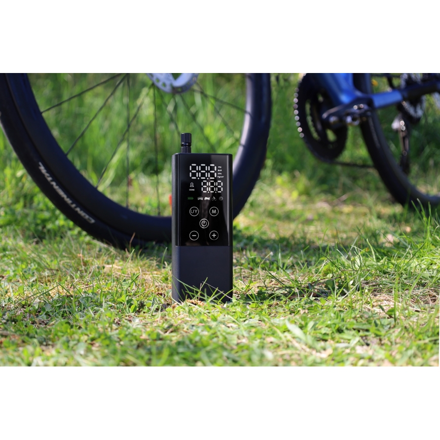 Digitālais kabatas kompresors 2000 mAh 5V melns