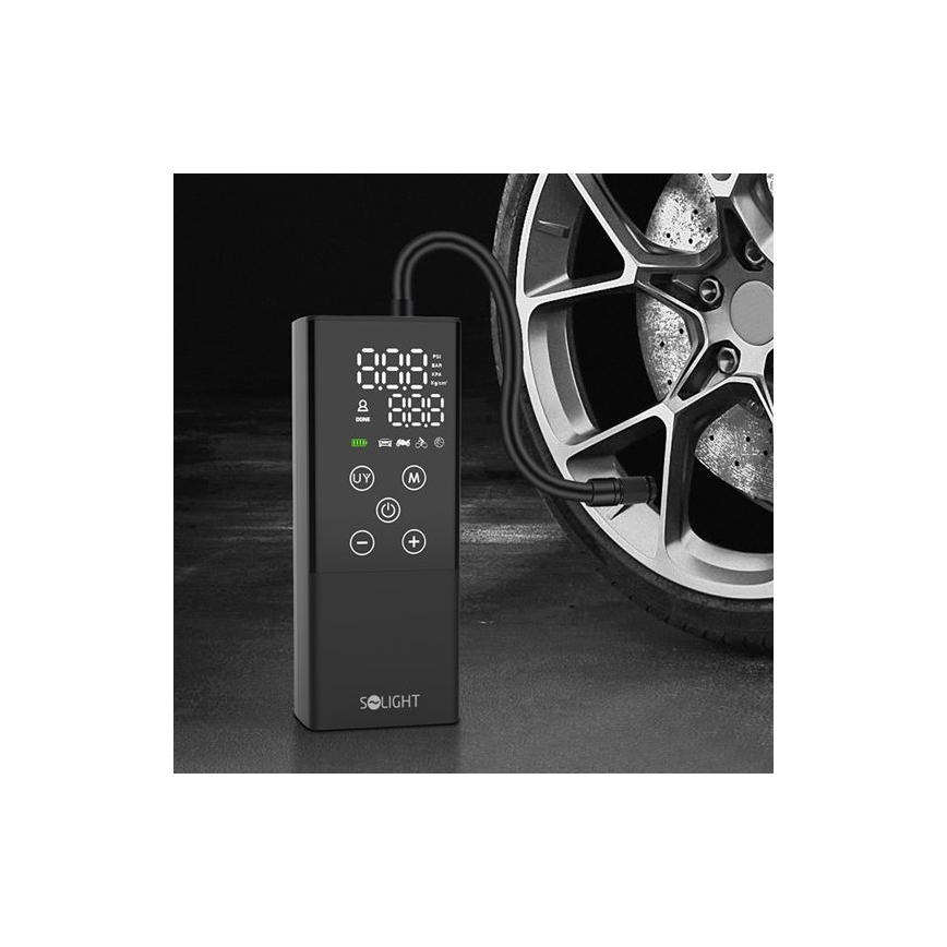 Digitālais kabatas kompresors 2000 mAh 5V melns