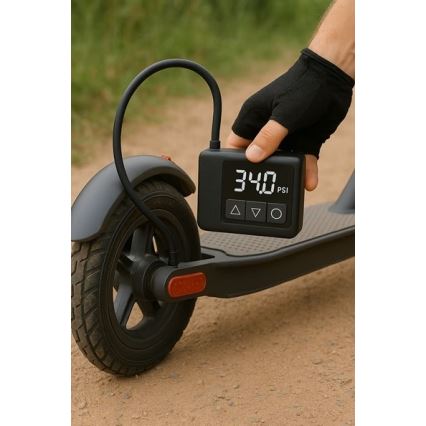 Digitālais kabatas kompresors 500 mAh 5V melns