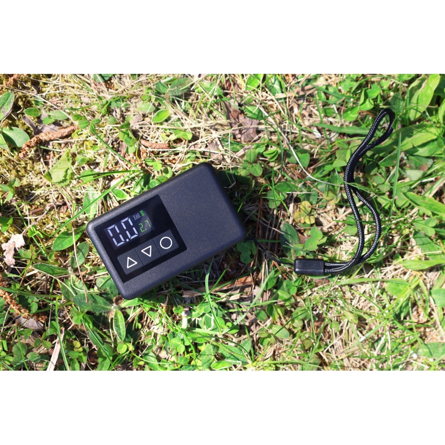 Digitālais kabatas kompresors 500 mAh 5V melns