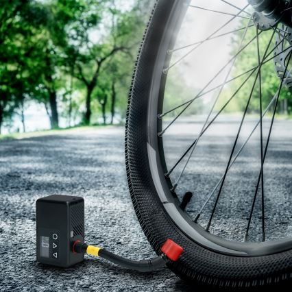 Digitālais kabatas kompresors 500 mAh 5V melns