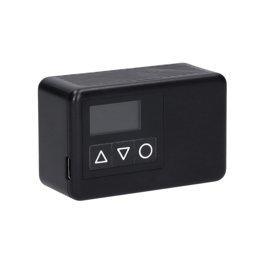 Digitālais kabatas kompresors 500 mAh 5V melns