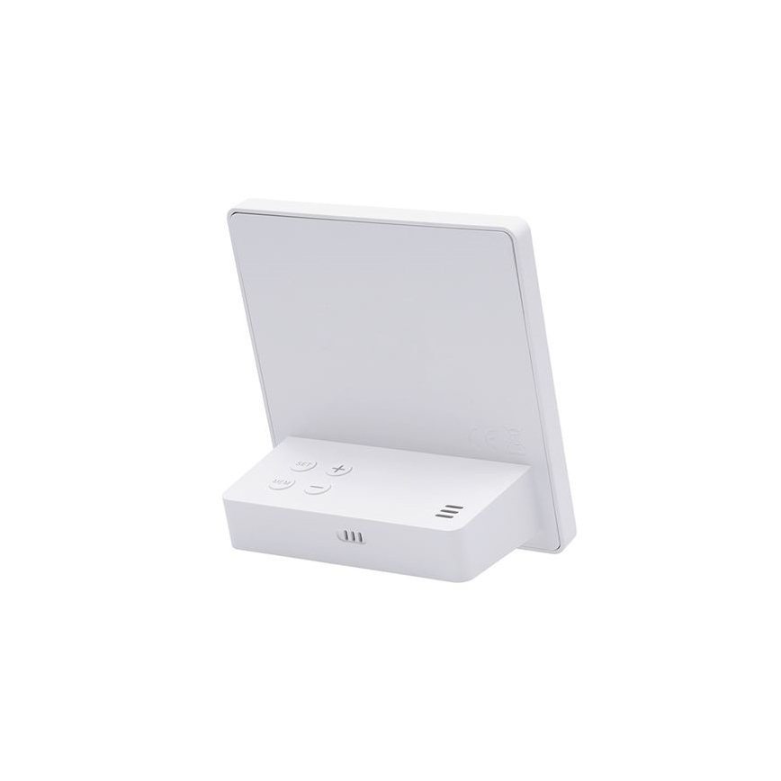 Digitālais termometrs 5V/2xAAA + 2xAAA balts