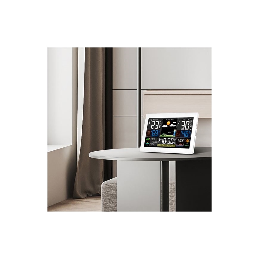 Meteostacija ar krāsainu LCD displeju 5V/2xAA + 2xAA