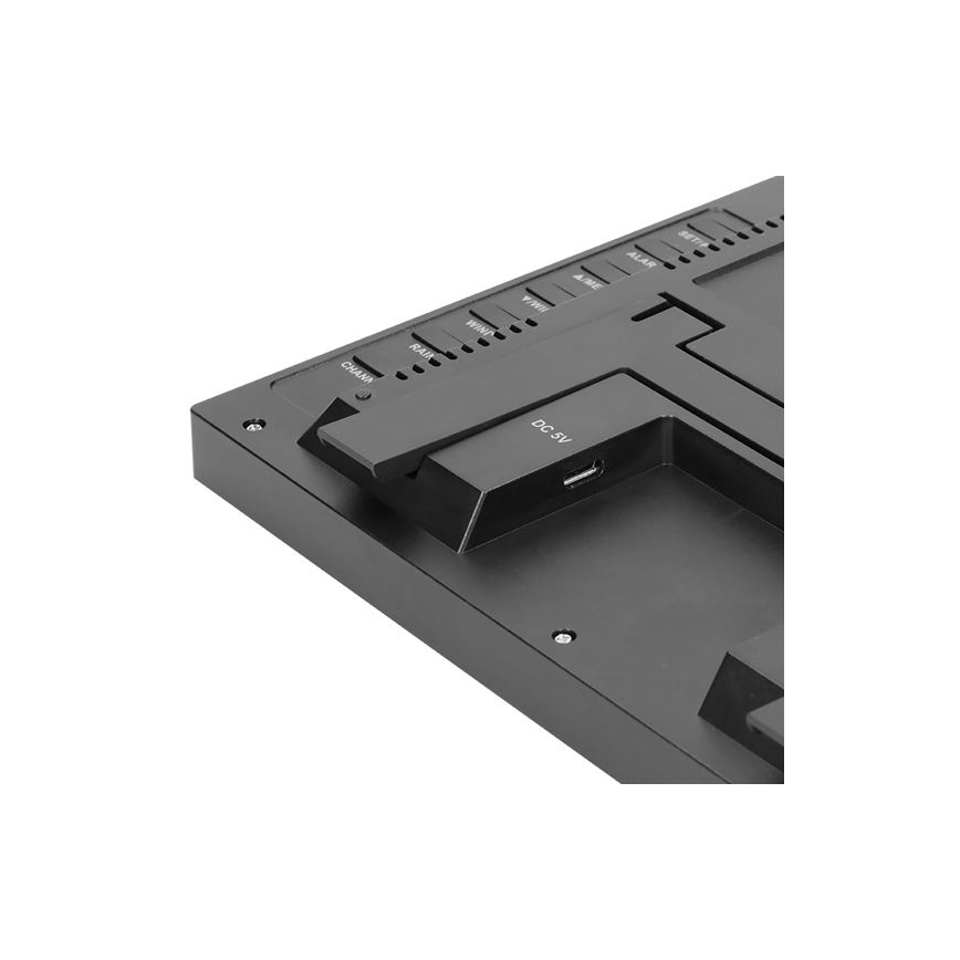 Profesionāla meteostacija ar LCD displeju 5V/2xAA + 3xAAA Wi-Fi