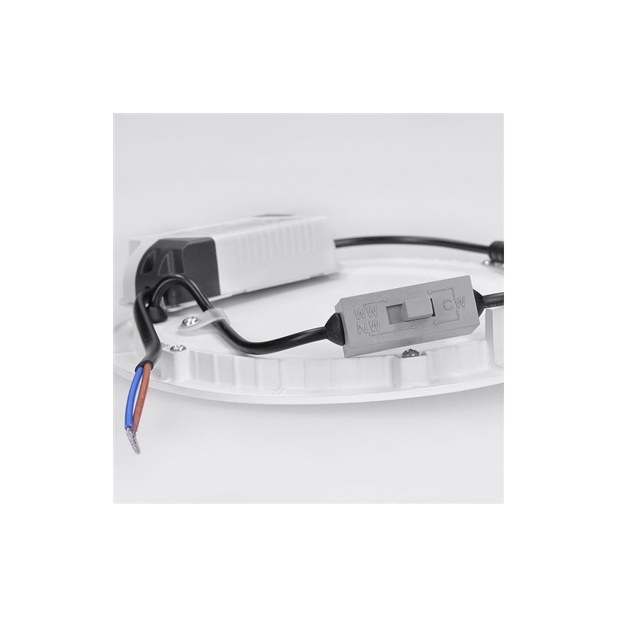 LED panelis LED/18W/230V 3000/4000/6000K Ø 22,5 cm balts