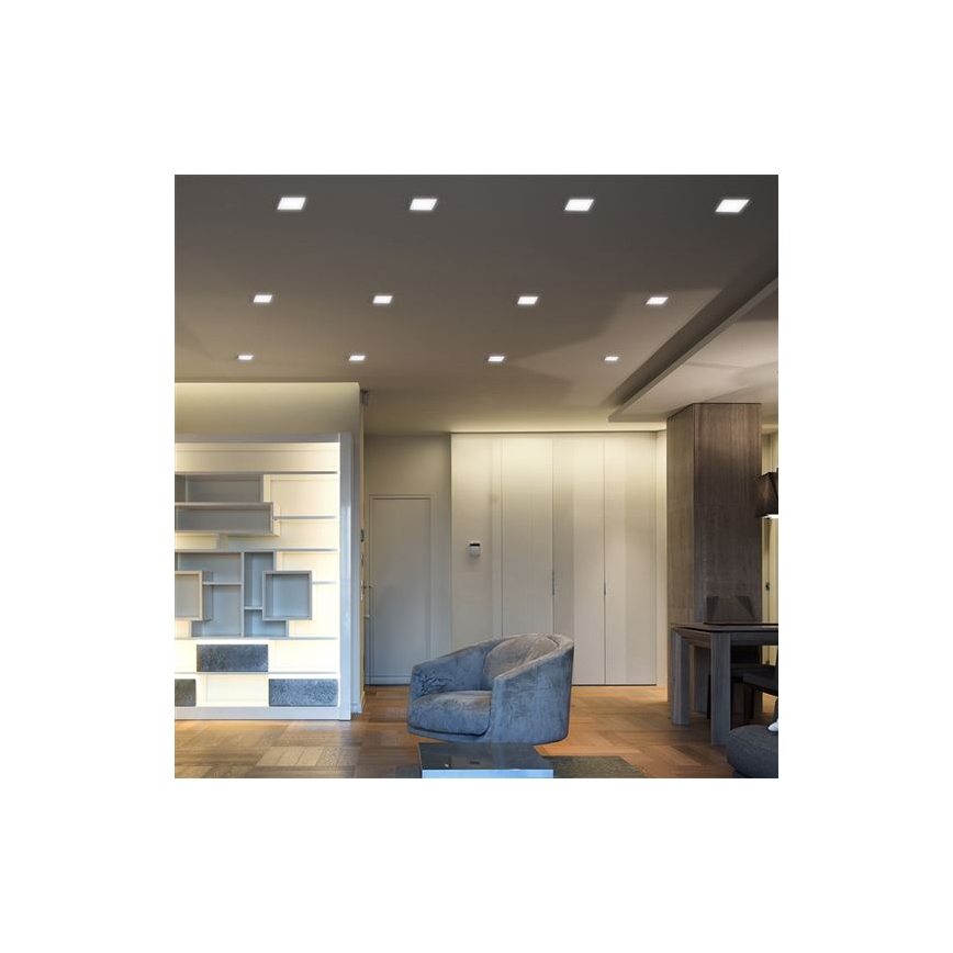 LED iebūvējamais griestu gaismeklis LED/24W/230V 3000/4000/6000K 30x30 cm balts