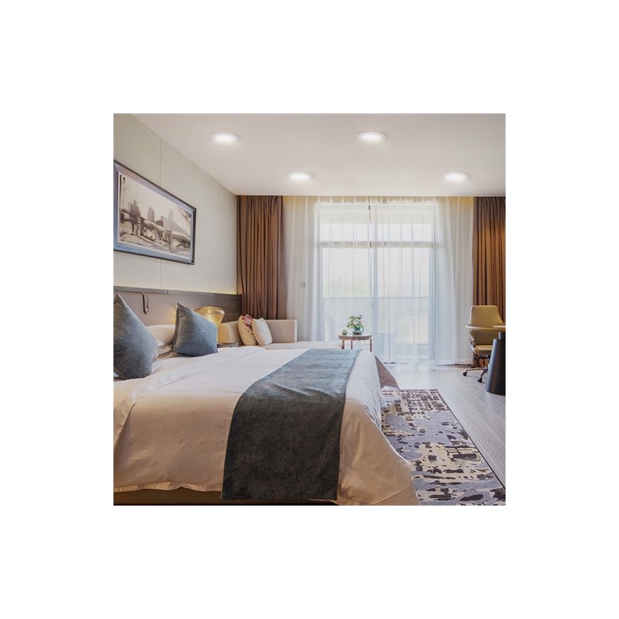 LED iebūvējams griestu gaismeklis LED/6W/230V 3000/4000/6000K Ø 12 cm balts