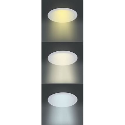 LED panel LED/6W/230V 3000/4000/6000K Ø 12 cm balts