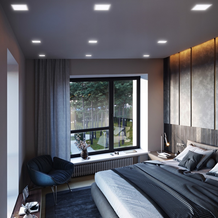 LED panelis LED/6W/230V 3000/4000/6000K 12x12 cm balts