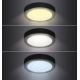 LED Griestu lampa LED/12W/230V 3000/4000/6000K melna, apaļa