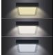 LED Griestu lampa LED/12W/230V 3000/4000/6000K melna, stūraina