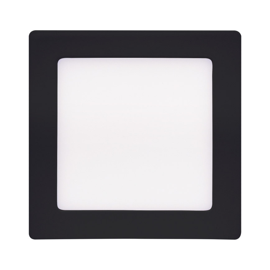 LED Griestu lampa LED/12W/230V 3000/4000/6000K melna, stūraina