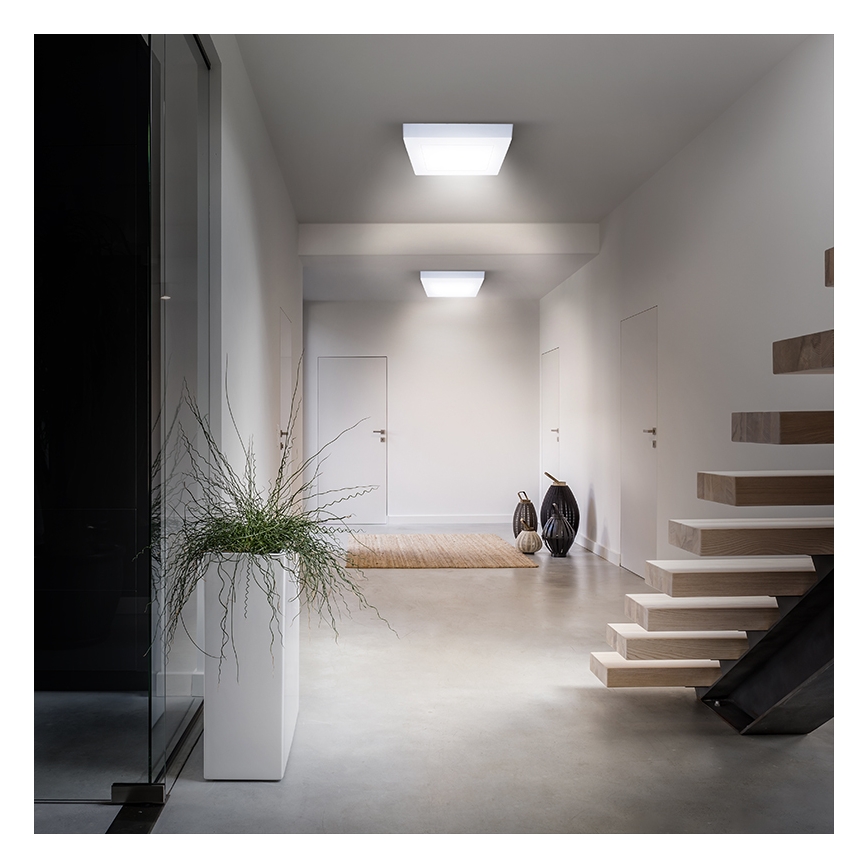 LED griestu gaismeklis LED/12W/230V 3000/4000/6000K 17x17 cm balts