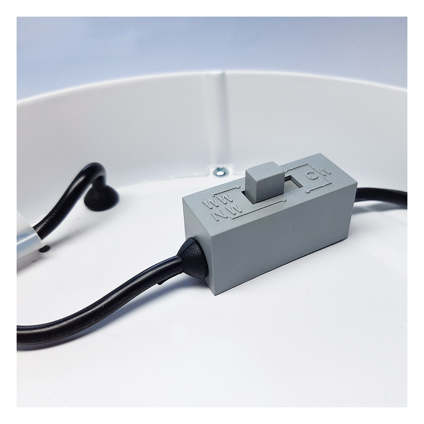 LED griestu gaismeklis LED/12W/230V 3000/4000/6000K 17x17 cm balts