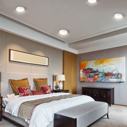 LED griestu gaismeklis LED/18W/230V 3000/4000/6000K Ø 22,5 cm balta