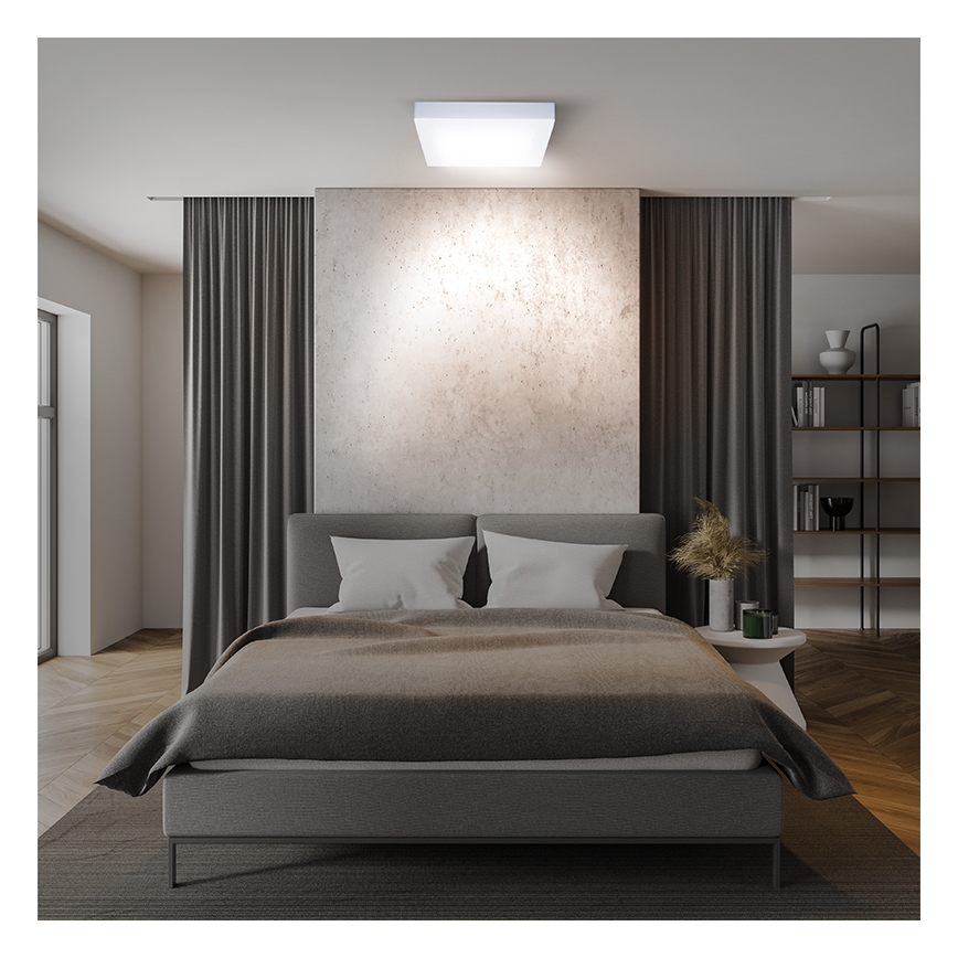 LED griestu gaismeklis LED/18W/230V 3000/4000/6000K 22,5x22,5 cm balts