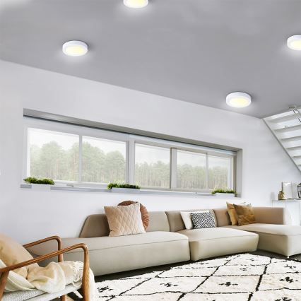 LED griestu gaismeklis LED/24W/230V 3000/4000/6000K Ø 30 cm balts