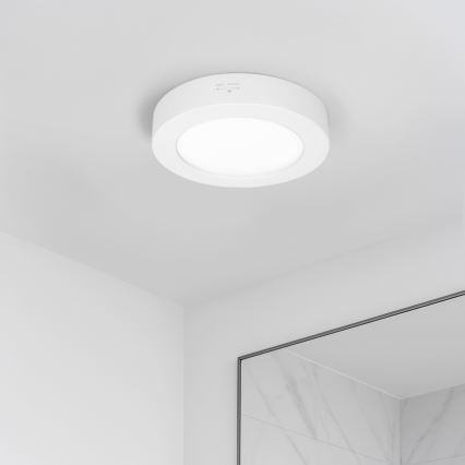 LED virsmas/iebūves panelis 2in1 LED/12W/230V 3000/4000/6000Kpr.17cm IP54 balts