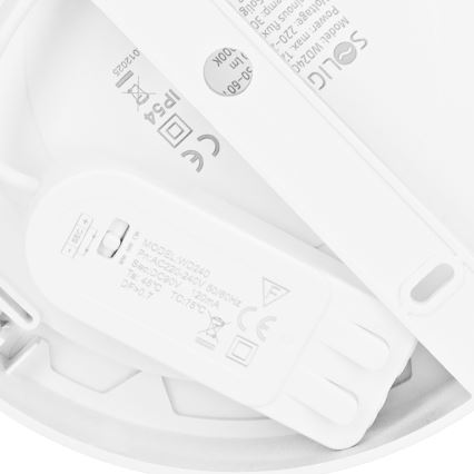 LED virsmas/iebūves panelis 2in1 LED/12W/230V 3000/4000/6000Kpr.17cm IP54 balts