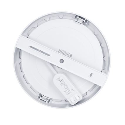 LED virsmas/iebūvējamais panelis 2 vienā 18W/230V 3000/4000/6000K Ø 22,5 cm IP54 sudraba
