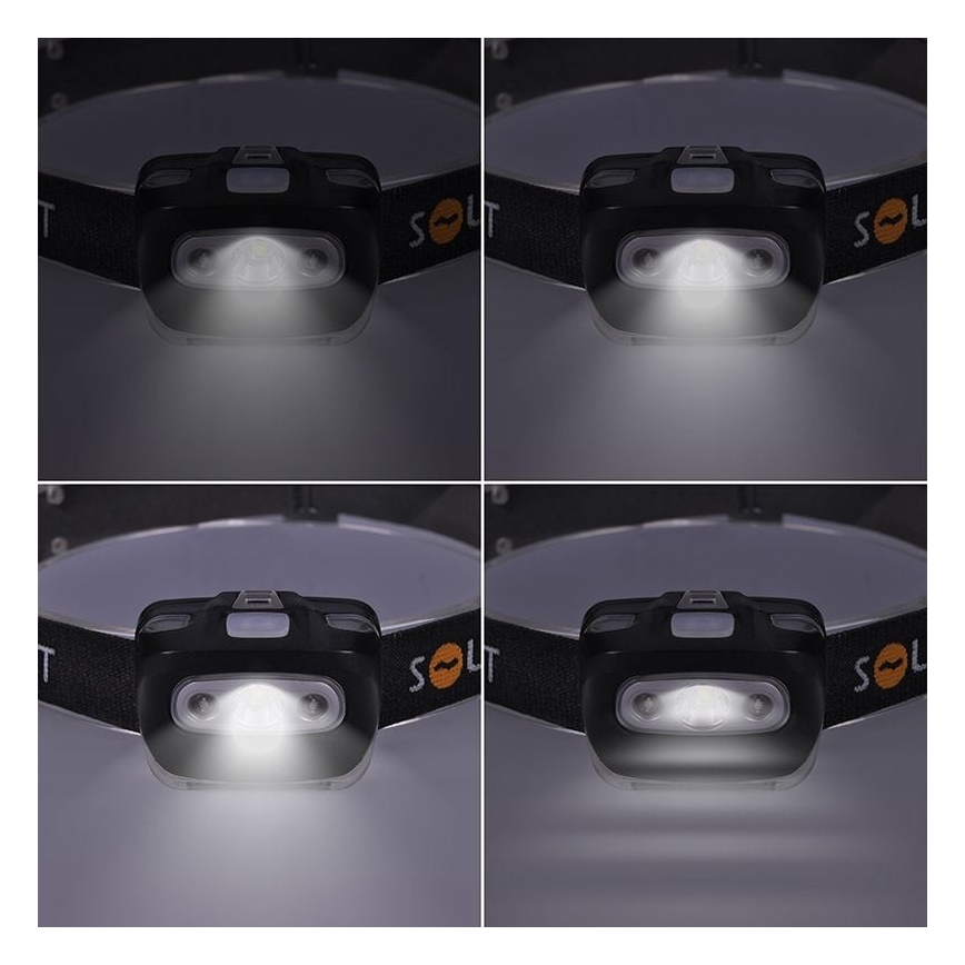 LED Galvas lampa LED/3W/3xAAA