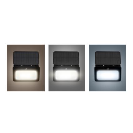 LED Aptumšojams saules enerģijas prožektors ar kustību un krēslas sensoru LED/6W/3,7V 2200 mAh 3000/4000/6500K IP65