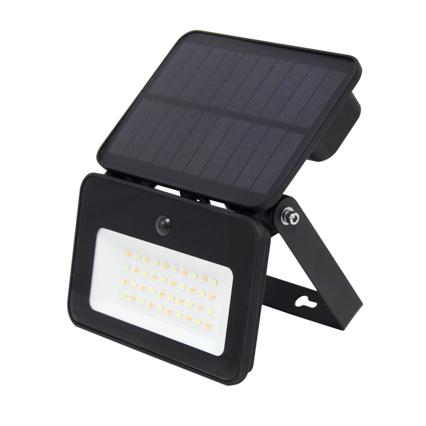 LED Aptumšojams saules enerģijas prožektors ar kustību un krēslas sensoru LED/6W/3,7V 2200 mAh 3000/4000/6500K IP65