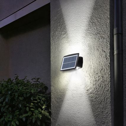 LED saules sienas gaismeklis LED/3,7 V IP44 1200 mAh