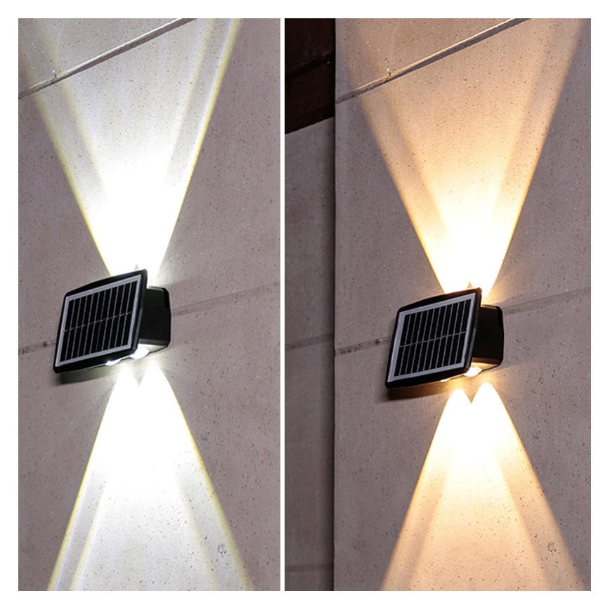 LED saules sienas gaismeklis LED/3,7 V IP44 1200 mAh