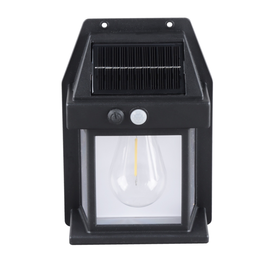 Regulējama LED saules laterna ar sensoru LED/3,7V IP44 1200 mAh