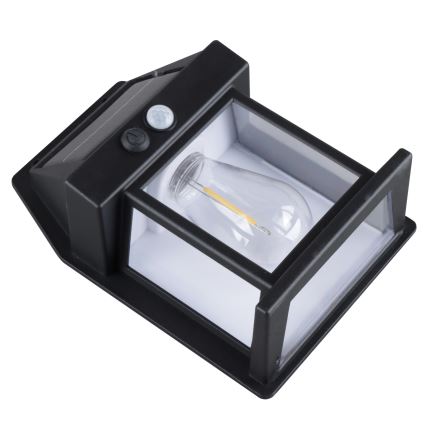 Regulējama LED saules laterna ar sensoru LED/3,7V IP44 1200 mAh