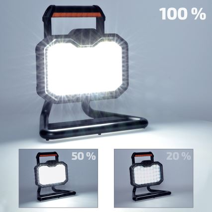 LED Aptumšojams uzlādējams prožektors LED/20W/4400 mAh 4000K IP54