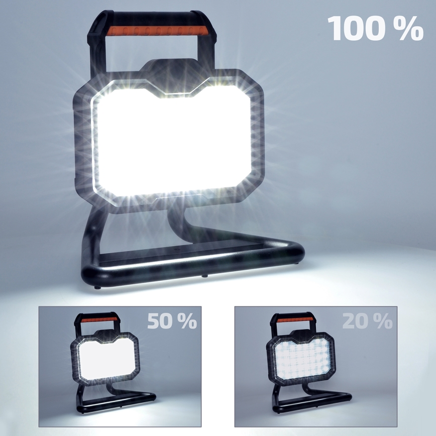 LED Aptumšojams uzlādējams prožektors LED/20W/4400 mAh 4000K IP54