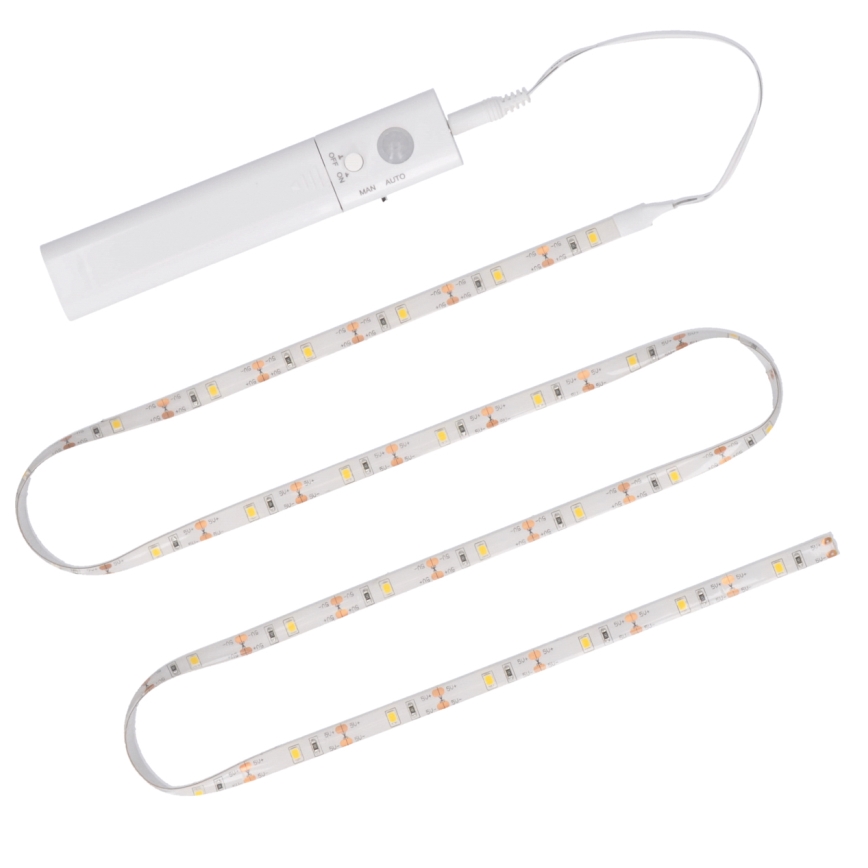 LED josla ar sensoru 4xAAA 3000K 1m