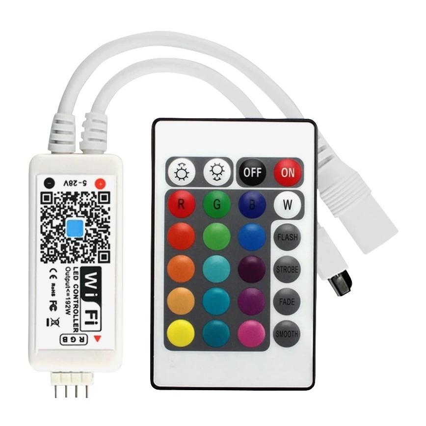 LED RGB Aptumšojama josla LED/20W/230V 5m IP65 Tuya + TP