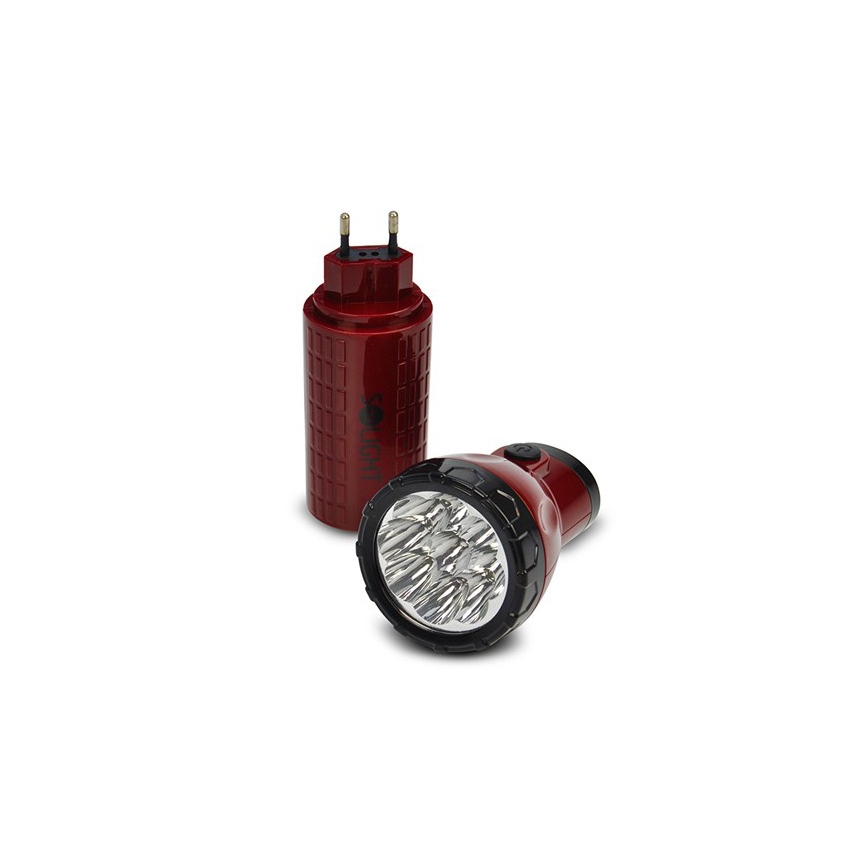 LED uzlādējams lukturītis 9xLED/4V 800mAh spraudnis