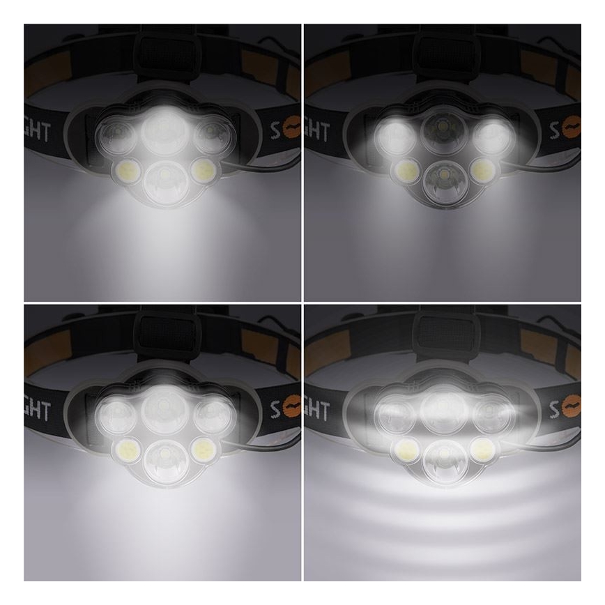 LED Uzlādējama galvas lampa LED/USB 2200mAh IP44