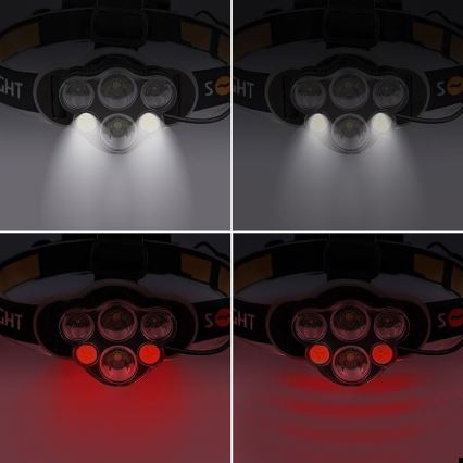 LED Uzlādējama galvas lampa LED/USB 2200mAh IP44