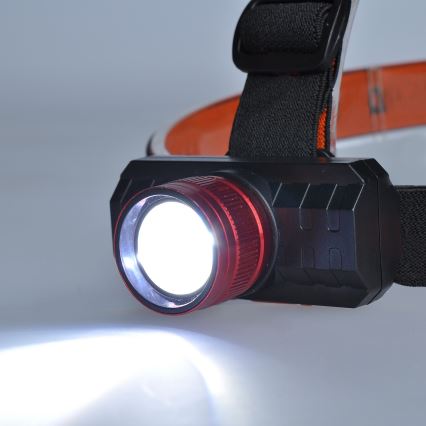 LED Uzlādējama galvas lampa LED/3W/USB 1200mAh IP44
