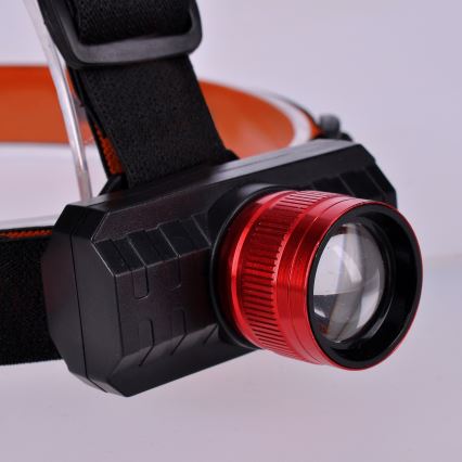 LED Uzlādējama galvas lampa LED/3W/USB 1200mAh IP44