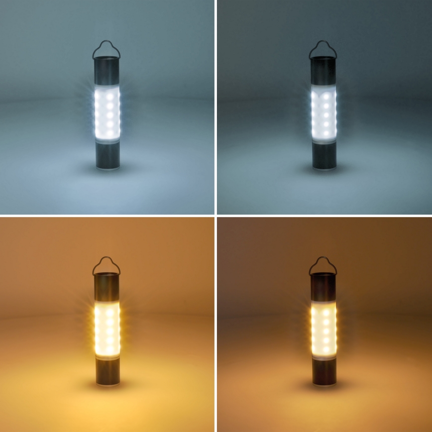 LED Uzlādējams kempinga lukturītis ar ārējā akumulatora funkciju LED/1500 mAh 3,7V IP44