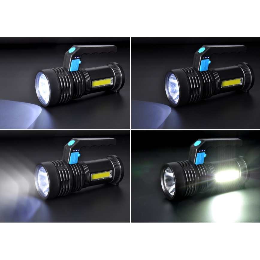 LED Uzlādējams lukturis LED/6W/800 mAh 3,7V IP44