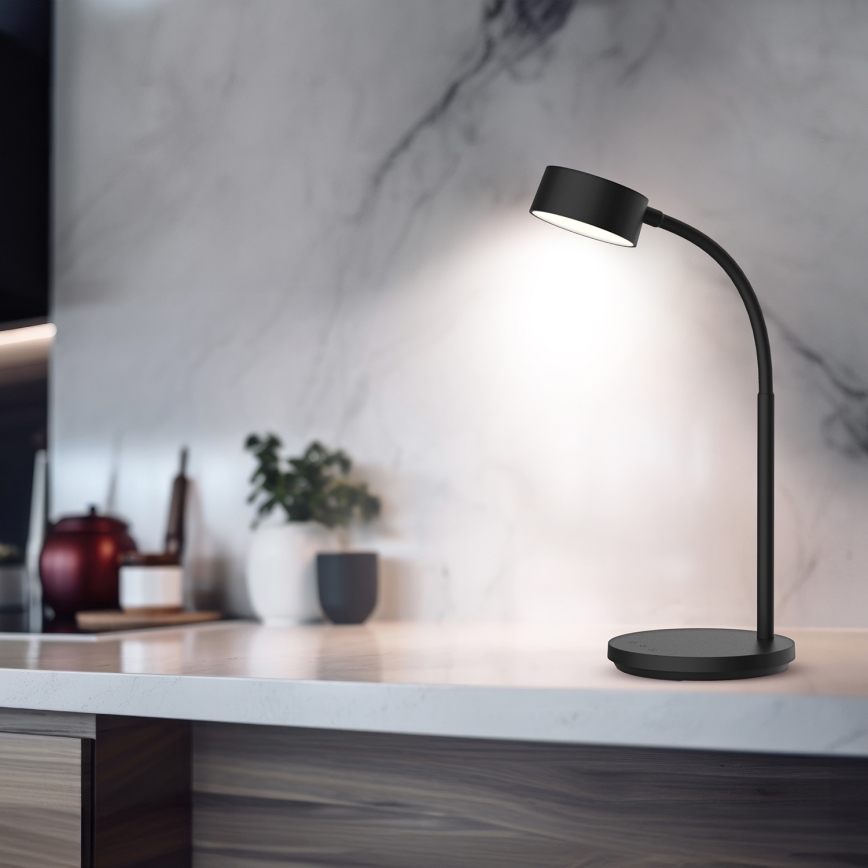 LED Aptumšojama skārienvadāma galda lampa LED/4,5W/5V 3000/4000/6500K melna
