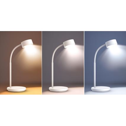 LED Aptumšojama skārienvadāma galda lampa LED/4,5W/5V 3000/4000/6500K balta