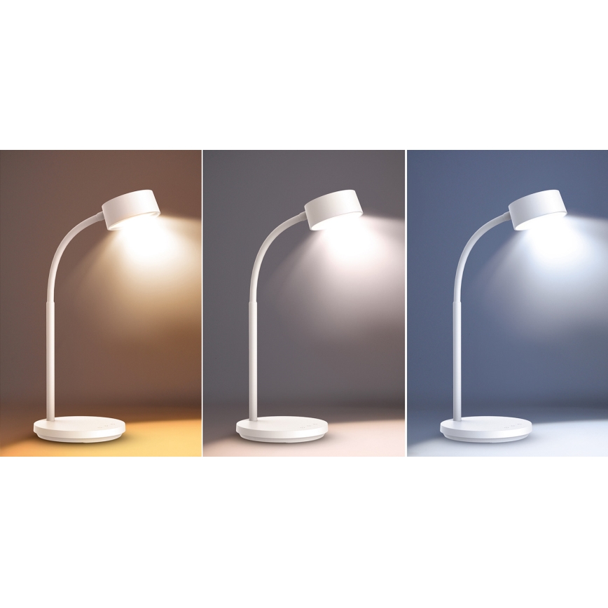 LED Aptumšojama skārienvadāma galda lampa LED/4,5W/5V 3000/4000/6500K balta