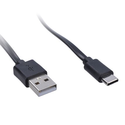 LED Aptumšojama pielāgojama uzlādējams galda lampa ar stiprinājumu LED/2W/1800 mAh 3000/4000/6500K melna